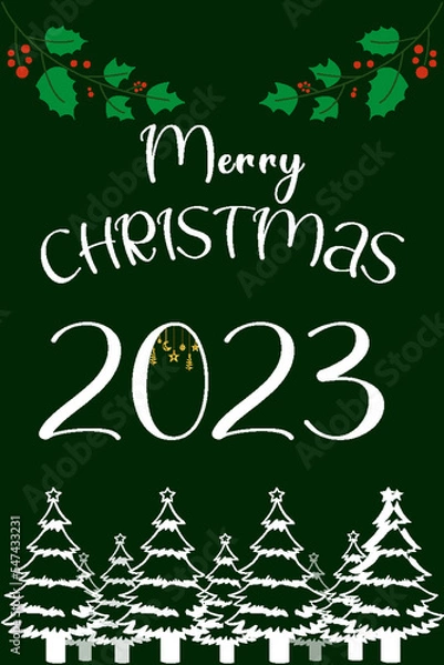 Obraz Merry christmas background