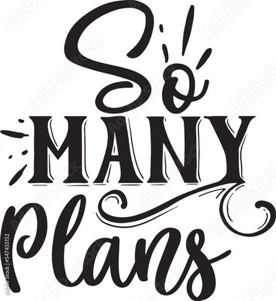 Obraz So many plans