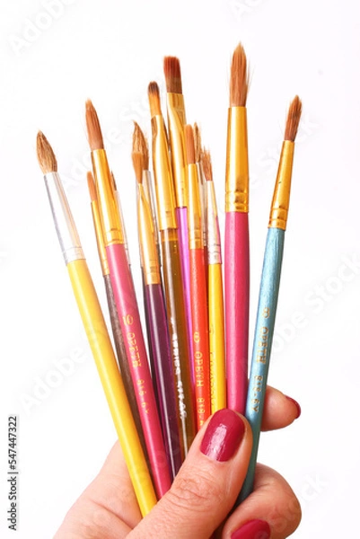 Fototapeta Colorful paint brushes