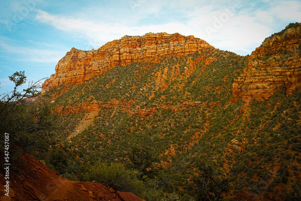 Obraz Sunset over the Mountains