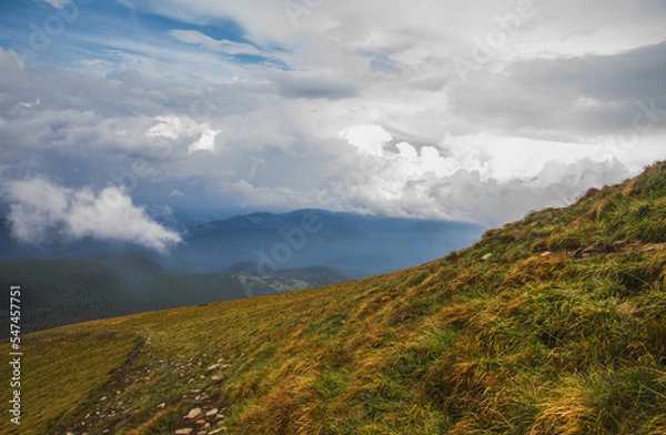 Obraz Beautifull view of Chornohora highest mountain range in Western Ukraine