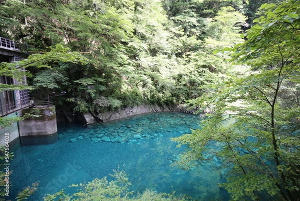 Fototapeta 丹沢　ユーシンブルー