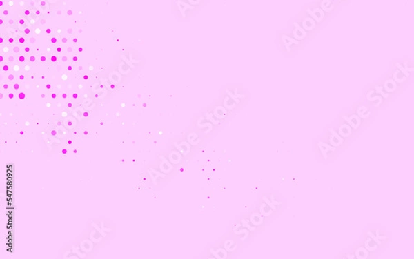 Obraz Light Pink vector Abstract illustration with colored bubbles in nature style.