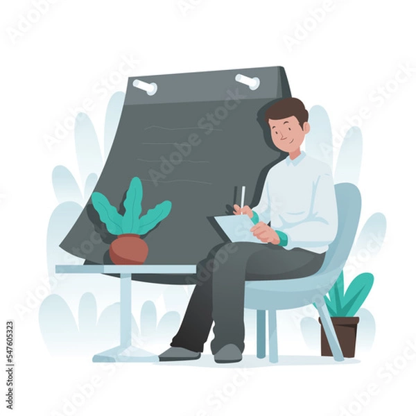 Obraz Illustration graphic of Make a To Do List. Perfect for banner, social media, etc.