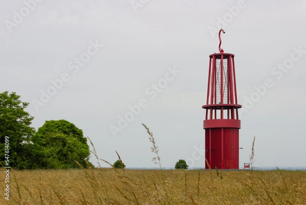 Obraz red mine lamp in moers germany
