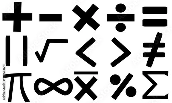 Fototapeta  Math symbols 