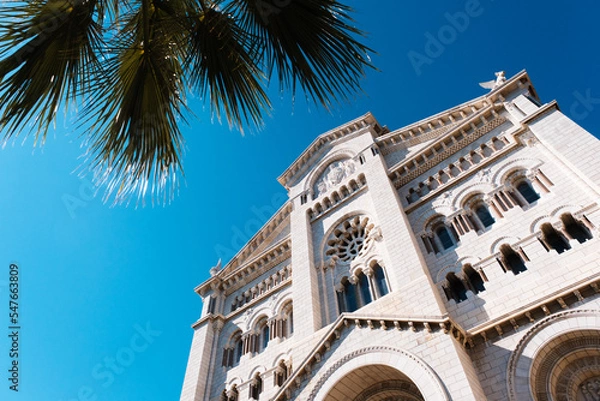 Obraz The Cathedral of Monaco, or the Cathedral of St. Nicholas. France.