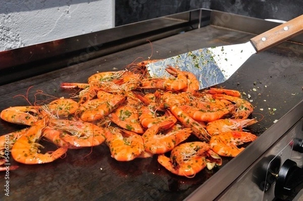 Obraz Gambas a la plancha