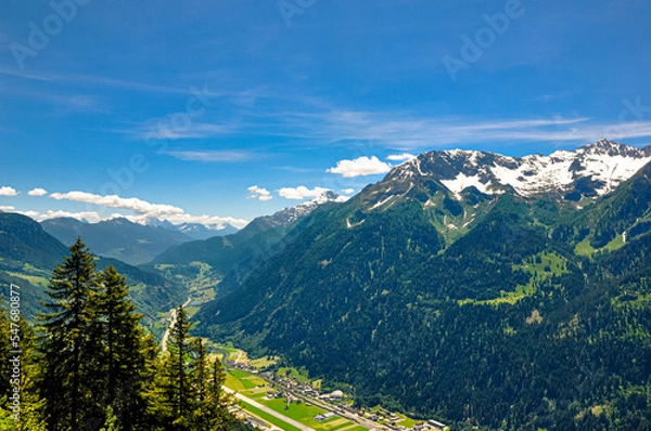 Fototapeta panorami alpini