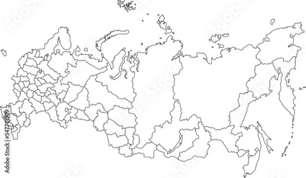 Obraz Map of Russia