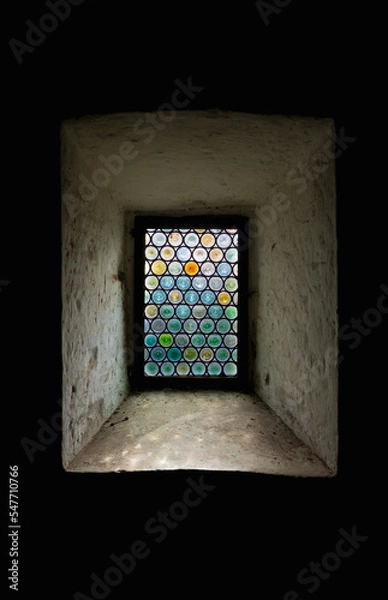 Obraz stained glass window in castle