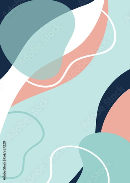 Obraz Abstract Colorful geometric background. Modern background design. Fluid shapes composition. Fit for presentation design. website, basis for banners, wallpapers, brochure, posters