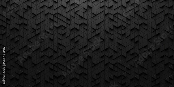 Obraz abstract 3d texture black square  pattern background,grunge surface-illustration wallpaper.3d rendering.