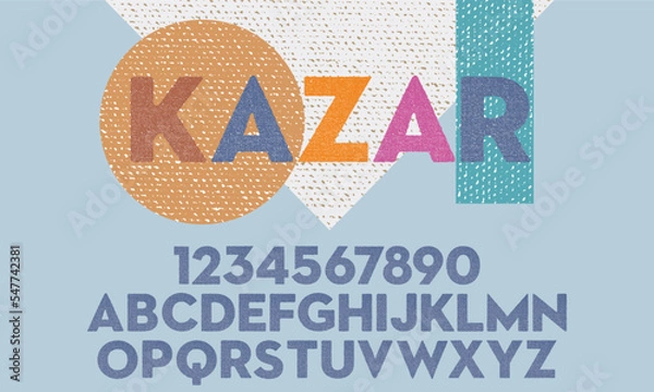 Fototapeta Texture Condensed  Font. Works well at large sizes.