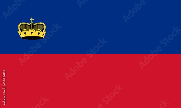 Obraz liechtenstein fahne flag