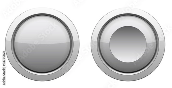 Fototapeta Button Metall