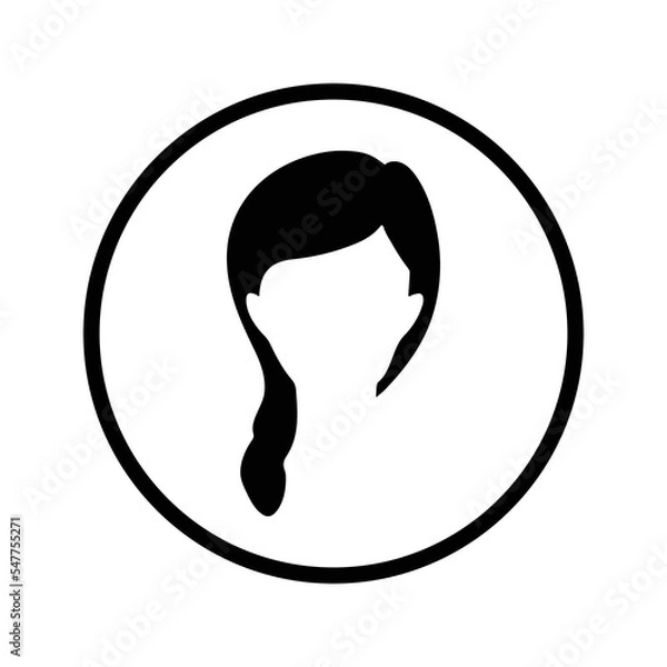 Obraz Perm, hair, saloon icon. Editable vector graphics.