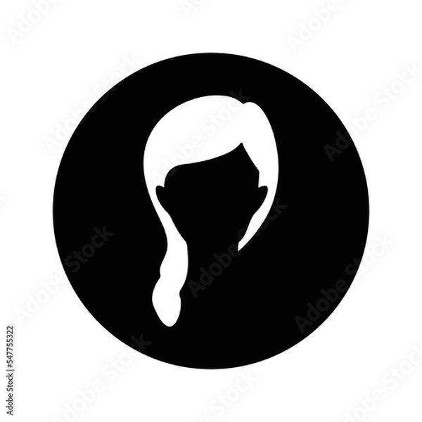 Obraz Perm, hair, saloon icon. Editable vector graphics.