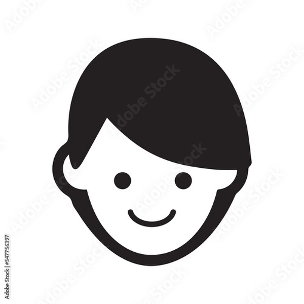 Obraz Woman hair vector icon on a white background. Editable vector illustration.