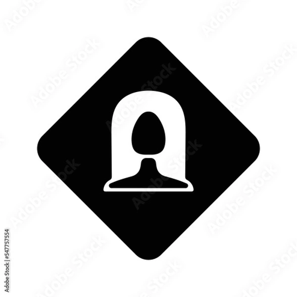Obraz Woman long hair icon. Editable vector design.