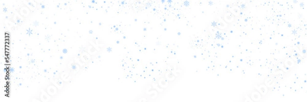 Obraz Schneeflocken blau