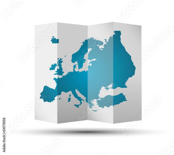 Fototapeta mapa europa