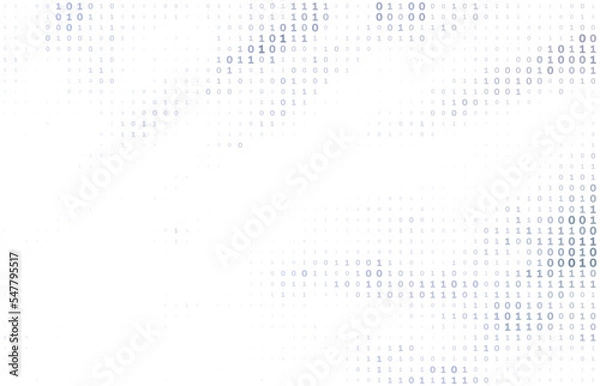 Obraz Minimal background with binary code. Simple pattern