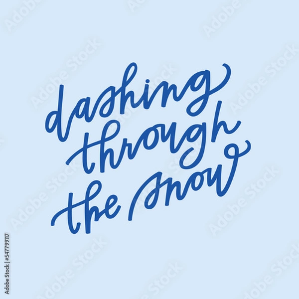 Obraz Dashing through the snow