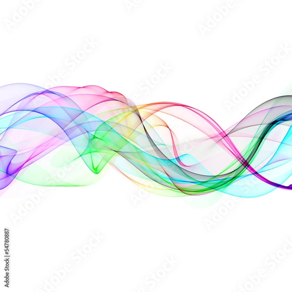 Fototapeta abstract ribbon waves