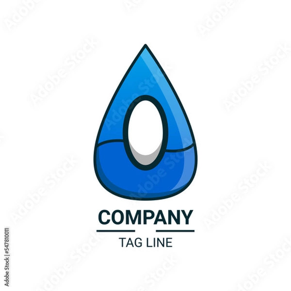 Fototapeta Logo Design Diet Water Fasting 0 Calories Vector