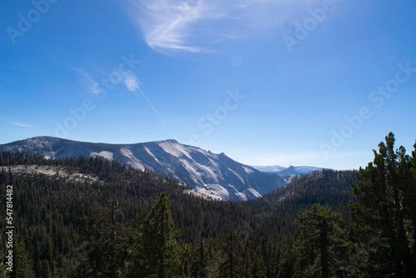 Fototapeta mountains and clouds