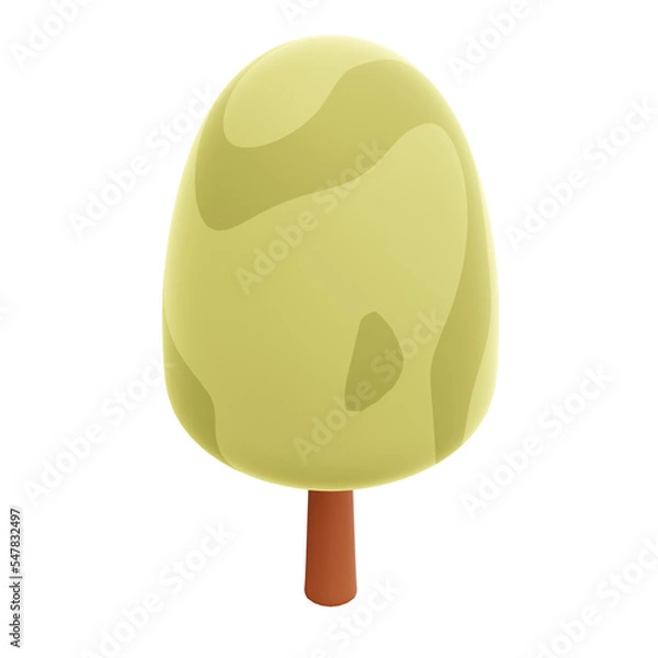 Fototapeta Stylized 3D Tree