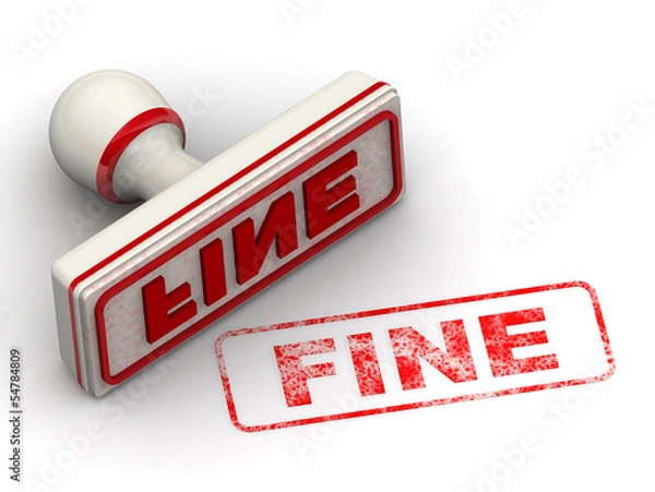 Obraz ШТРАФ. Печать