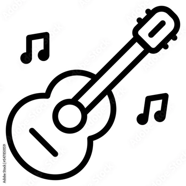 Obraz guitar outline icon