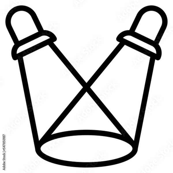 Obraz spotlight outline icon