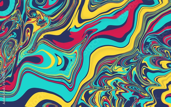 Obraz Yellow and Red Aesthetic Wallpaper. Blurred Gradient Backgrounds with pastel colors. Cool Backgrounds mix color with distortion effect.