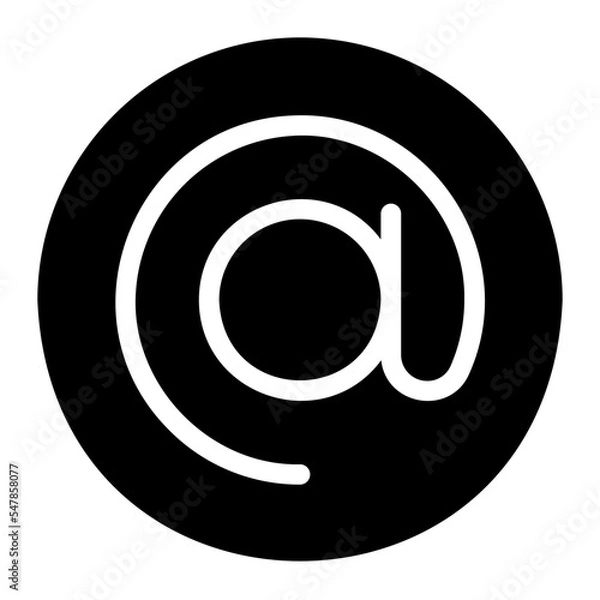 Fototapeta arroba gradient icon