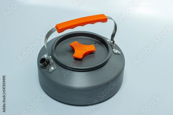 Obraz small kettle which is often used for camping activities