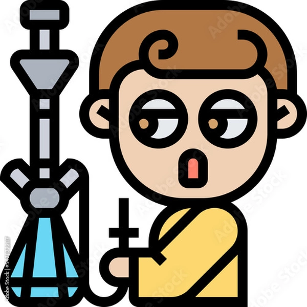Fototapeta hookah icon