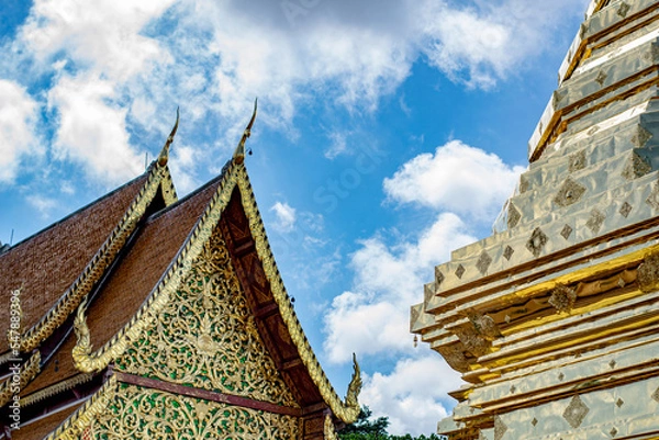 Obraz Buddhist temple city for background 