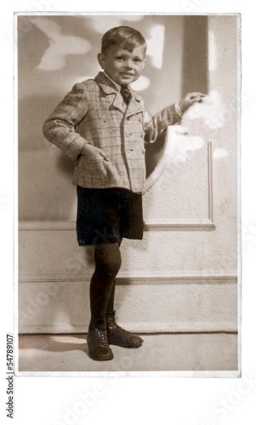 Obraz an young boy - circa 1940