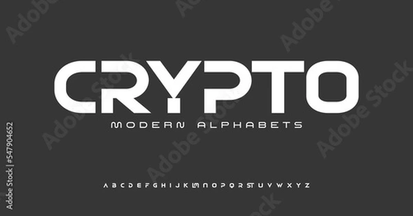 Fototapeta Sports modern line font typography. Typeface urban style tech fonts for technology. Creative minimalist typographic design.