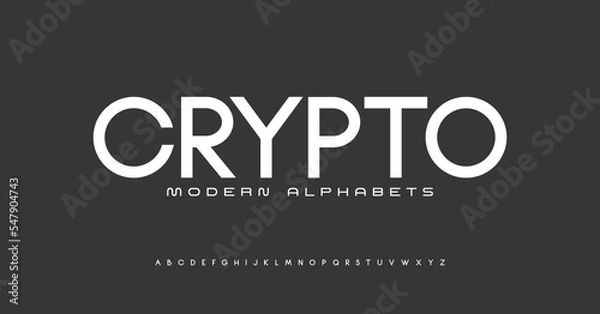 Fototapeta Sports modern line font typography. Typeface urban style tech fonts for technology. Creative minimalist typographic design.