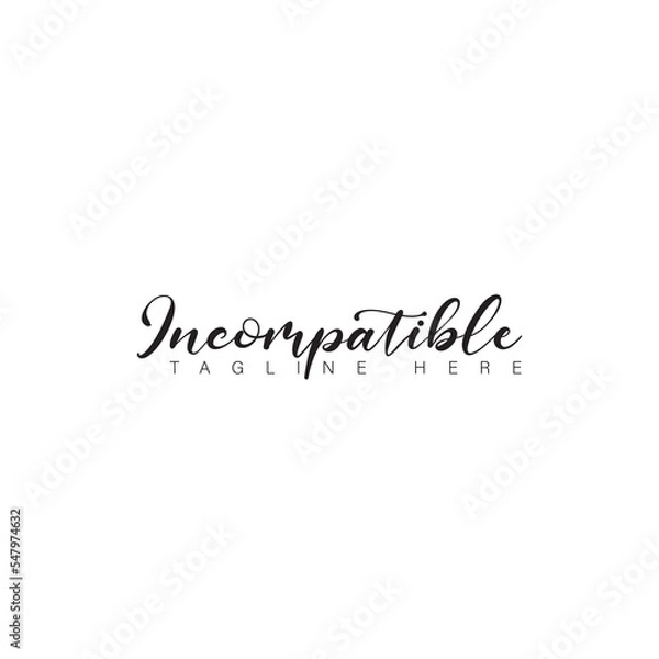 Fototapeta Vector illustration, paint with brush. Isolated phrase on white background.