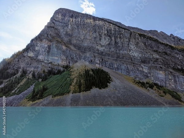 Fototapeta Cliff face at Lake Louise in Banff, Alberta