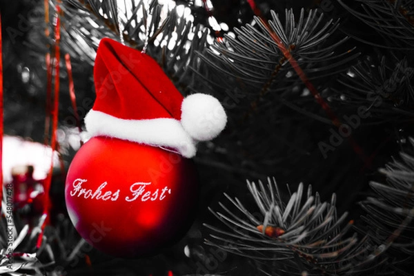 Obraz Frohes Fest Baumschmuck