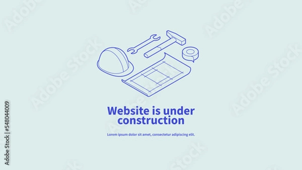 Obraz Website Under Construction Page