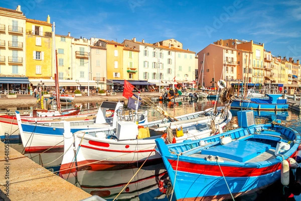 Fototapeta Hafen von Saint Tropez, Côte d'Azur, France 