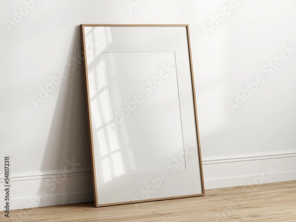 Fototapeta Frame Mockup, minimalist frame mockup, Poster Mockup, Photo frame mockup, 3d render