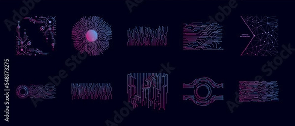 Fototapeta Technology nolan icon collections vector design